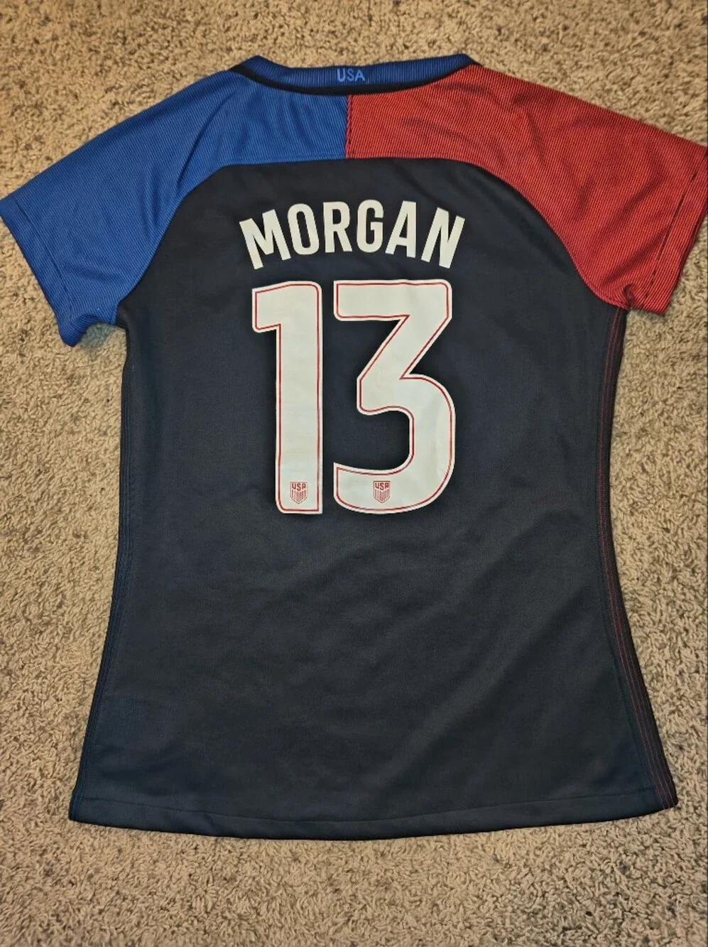 Alex Morgan Nike 2019 USWNT #13 Navy Soccer Jersey Size Medium